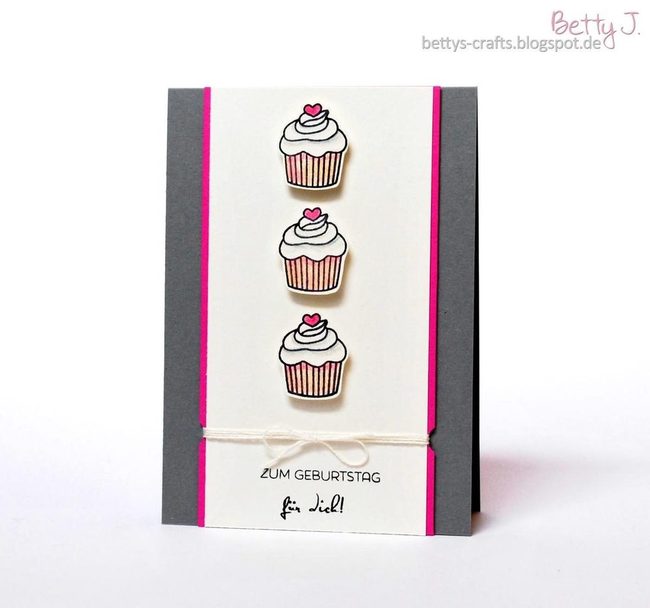 Pink Heart Cupcakes Birthday