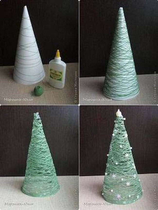 Yarn-Wrapped Foam Tree