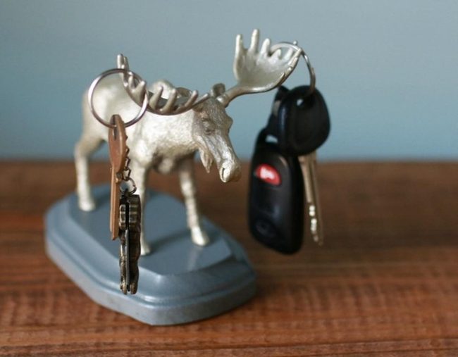Silver Moose Antler Organizer