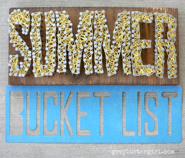 Yellow String Summer Board