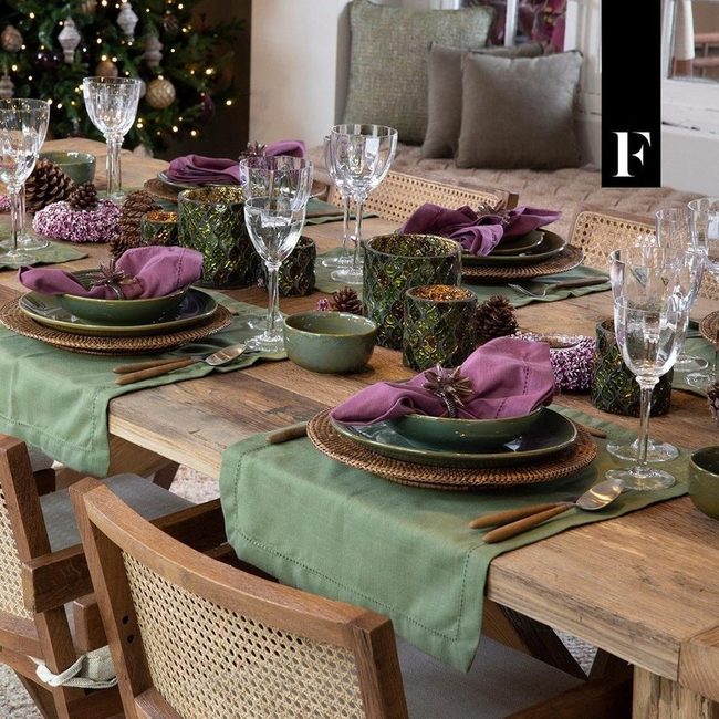 Purple And Green Table Gathering