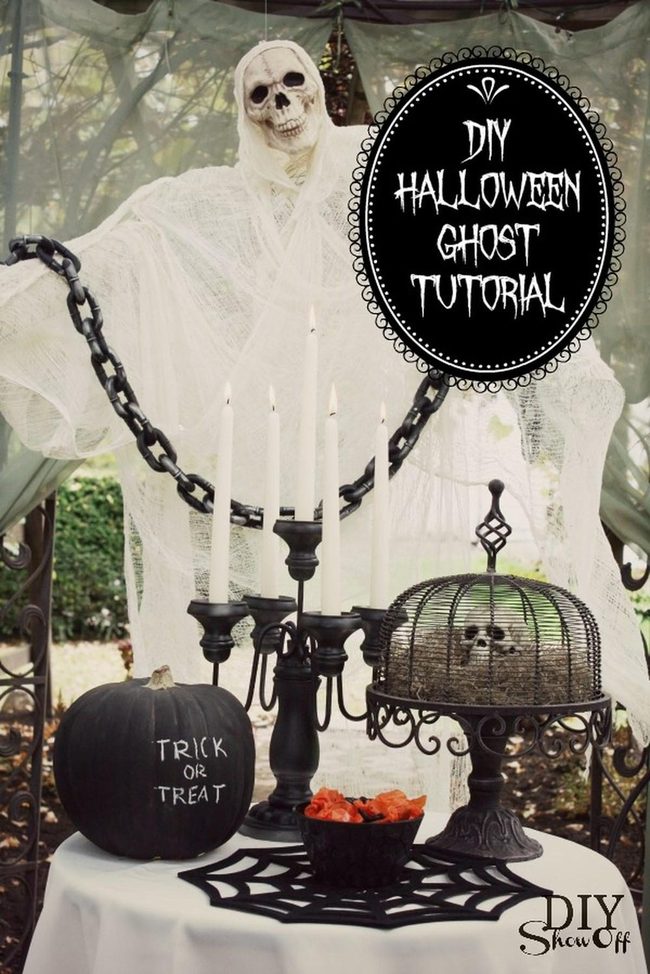 Towering White Ghost Cheesecloth