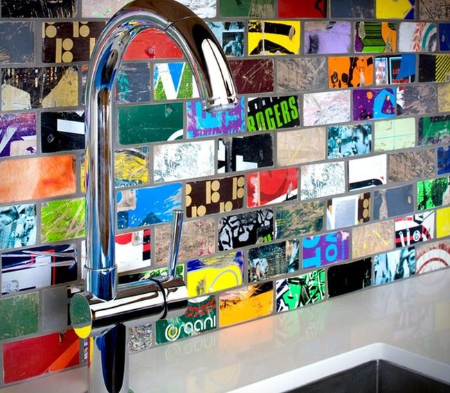 Colorful Tile Kitchen Statement