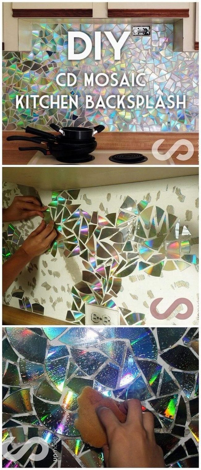 Recycled Cd Mosaic Shimmer