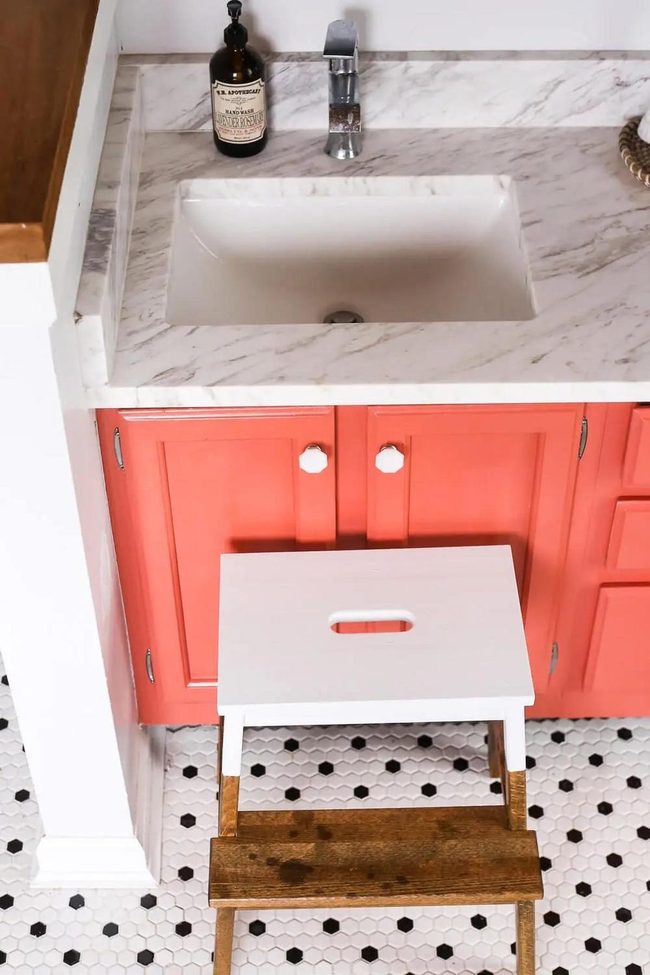 Coral Cabinets, Marble Sophistication