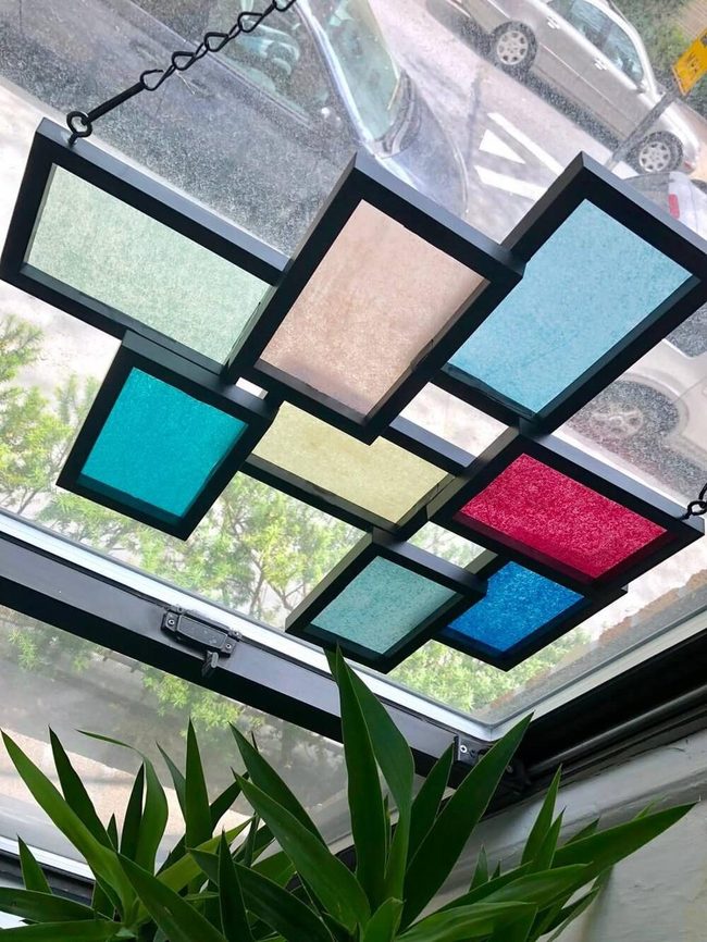 Tissue Paper Stained Glass Window