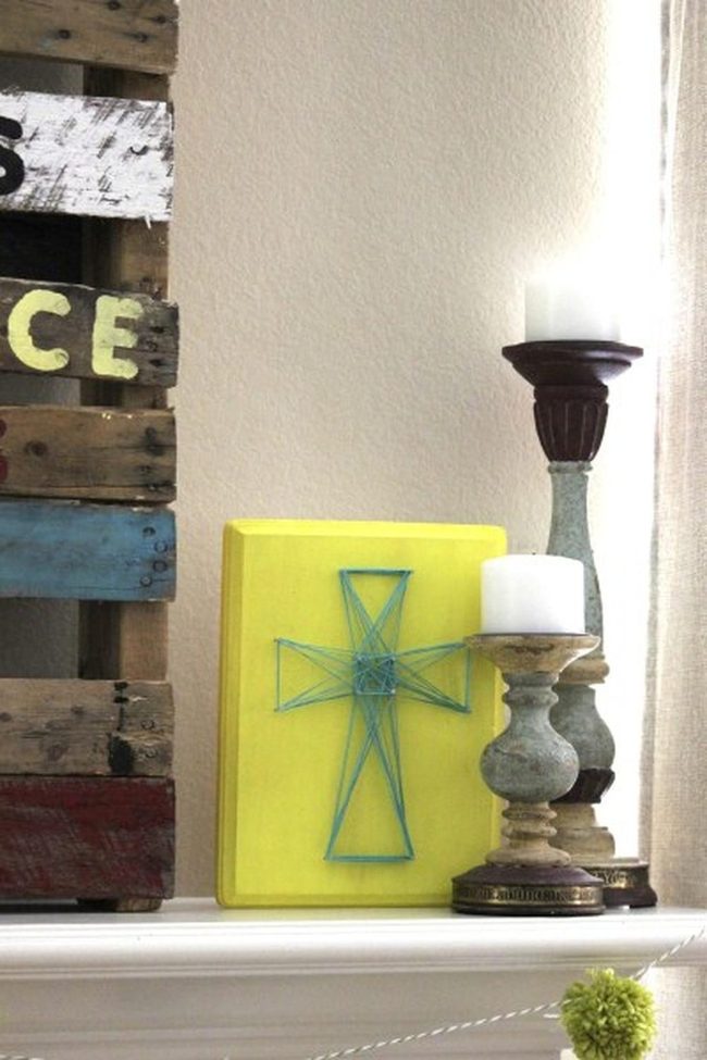 Yellow Cross Block Corner