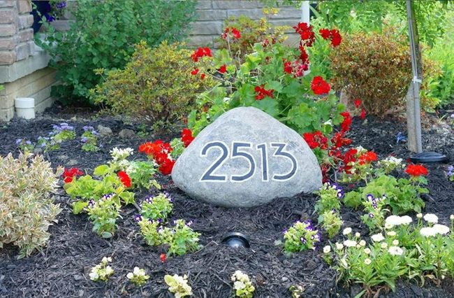 Painted Stone Pathway Art