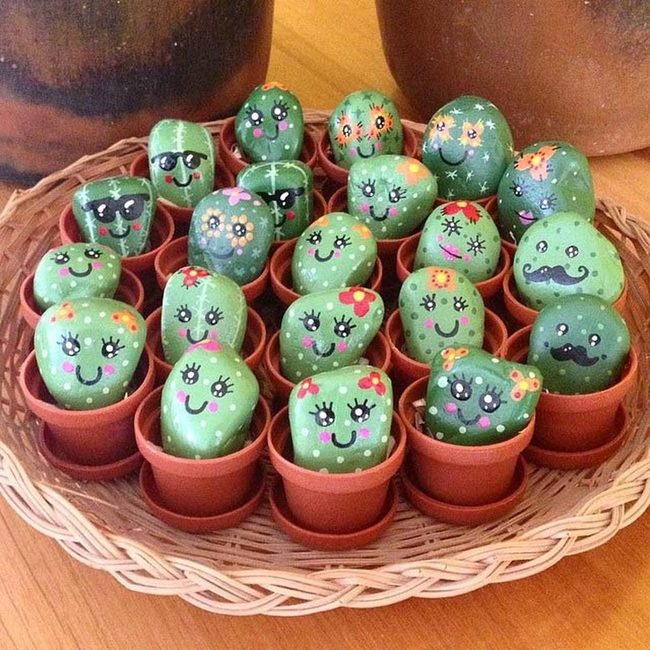 Green Stone Cacti Joy