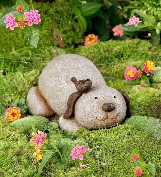 Stone Dog Garden Guardians