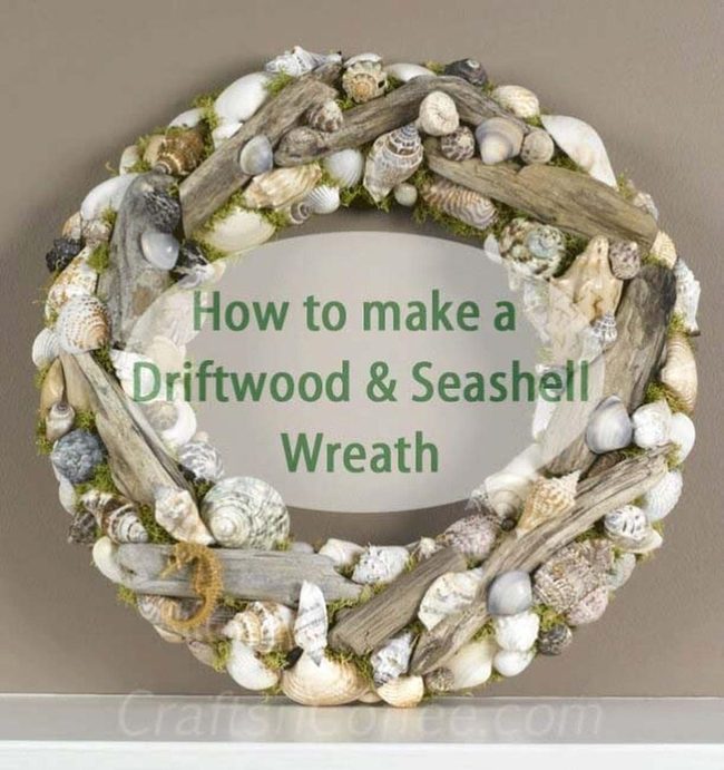 Driftwood And Seashell Wreath