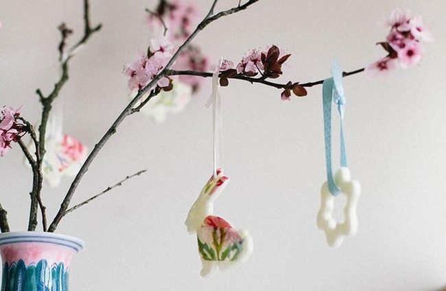 Blossoms With Dangling Ornaments