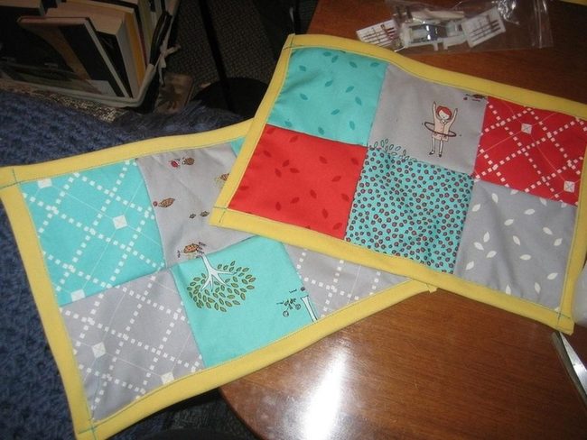 Patchwork Patches Yellow Border