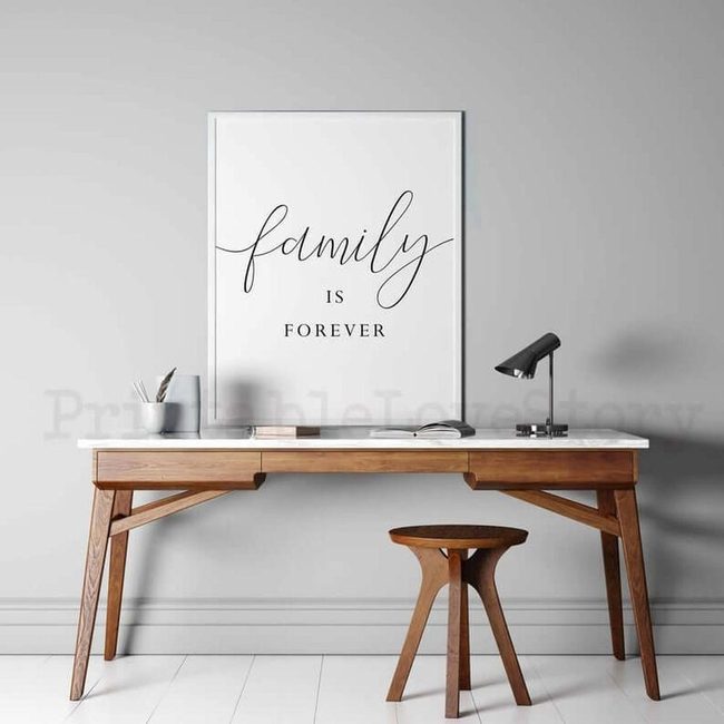 White Family Quote Wall Sign
