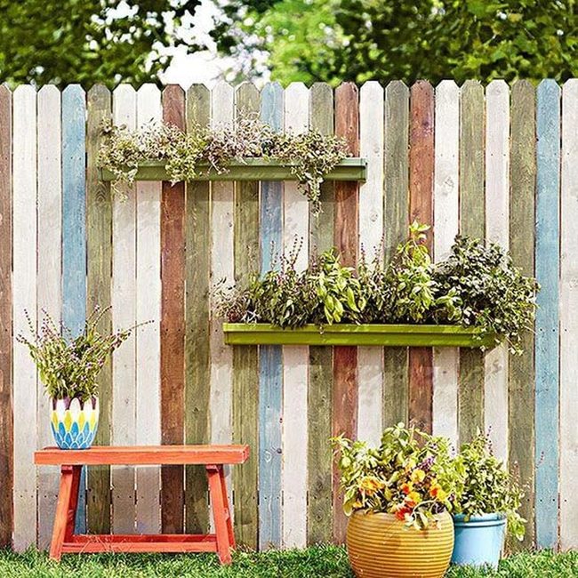 Flowering Fence Herb Garden