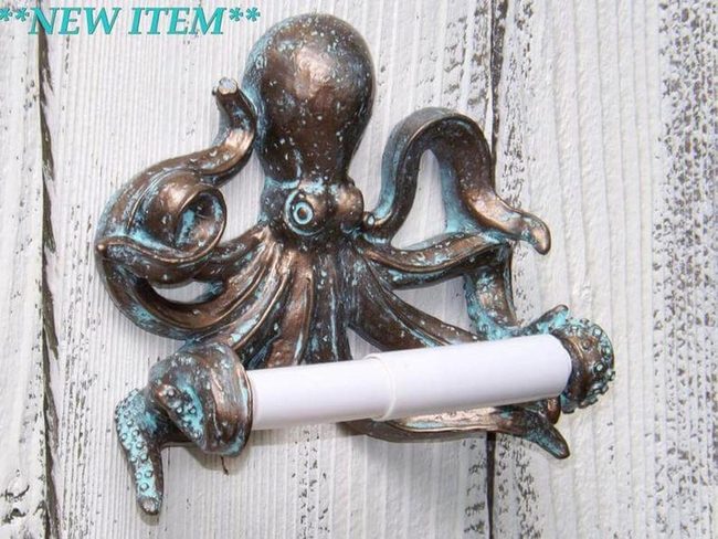 Octopus Toilet Paper Holder Beach