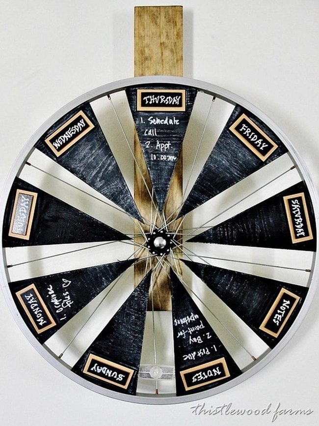 Chalkboard Wheel Time Tracker