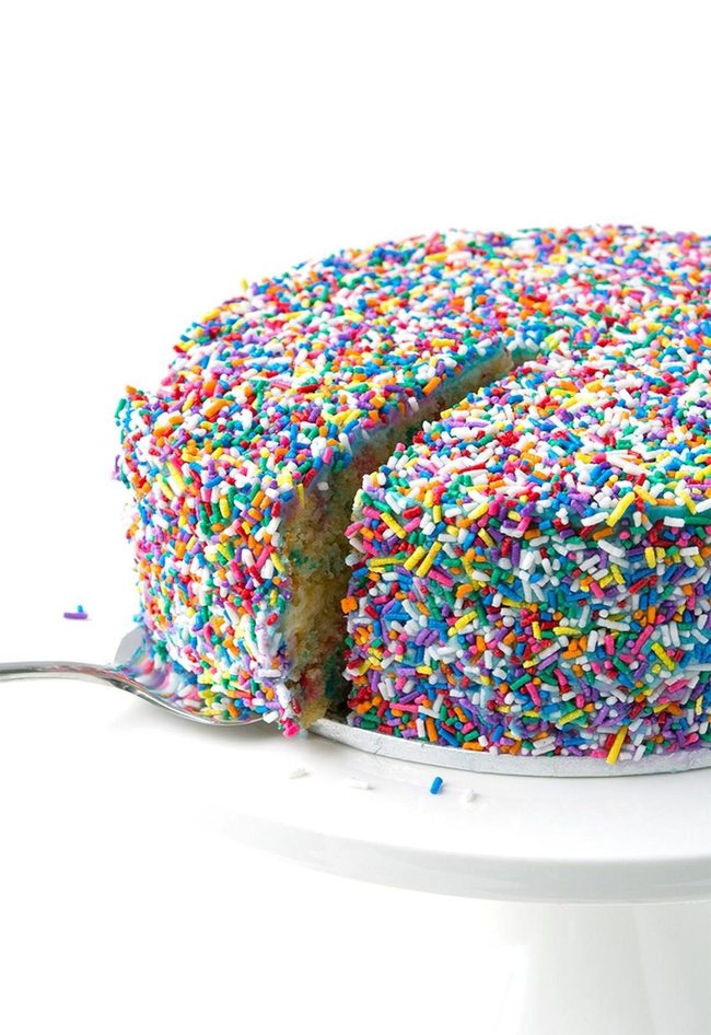 Rainbow Sprinkle Cake Centerpiece