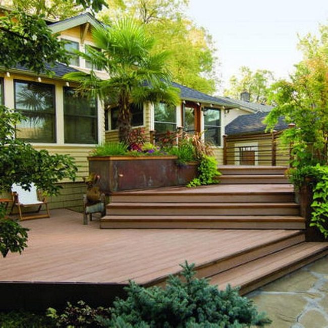 Wooden Deck Tropical Retreat