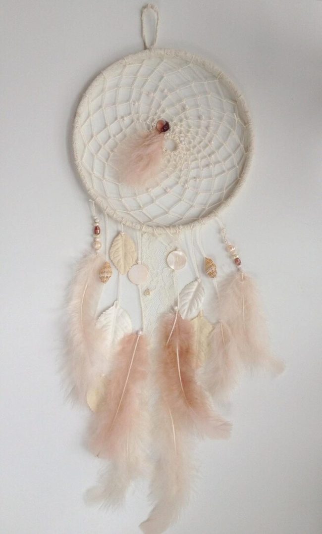 Beige Lace Dream Catcher