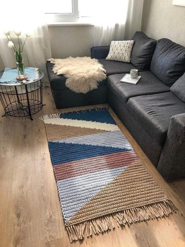 Dark Gray Sofa, Bold Patterns