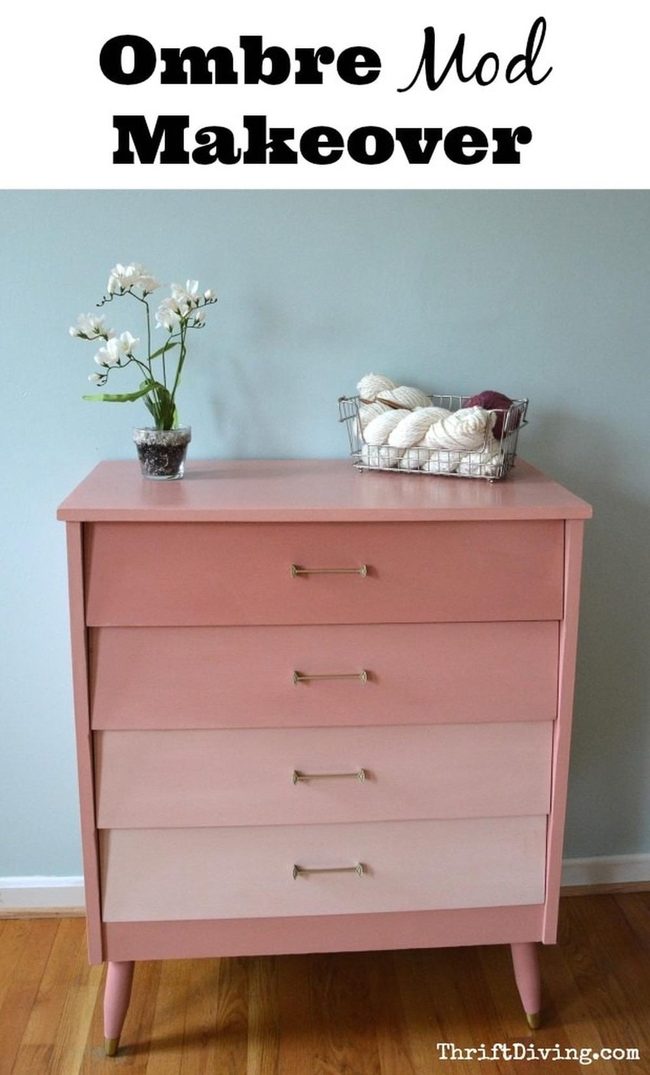 Blush Ombre Dresser Statement