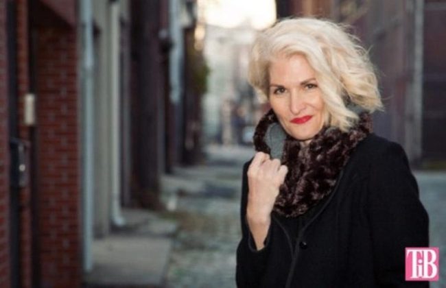 Red Lips, Dark Coat, Brick Alley