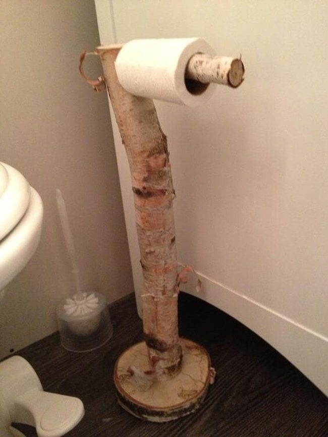 Natural Wood Branch Holder