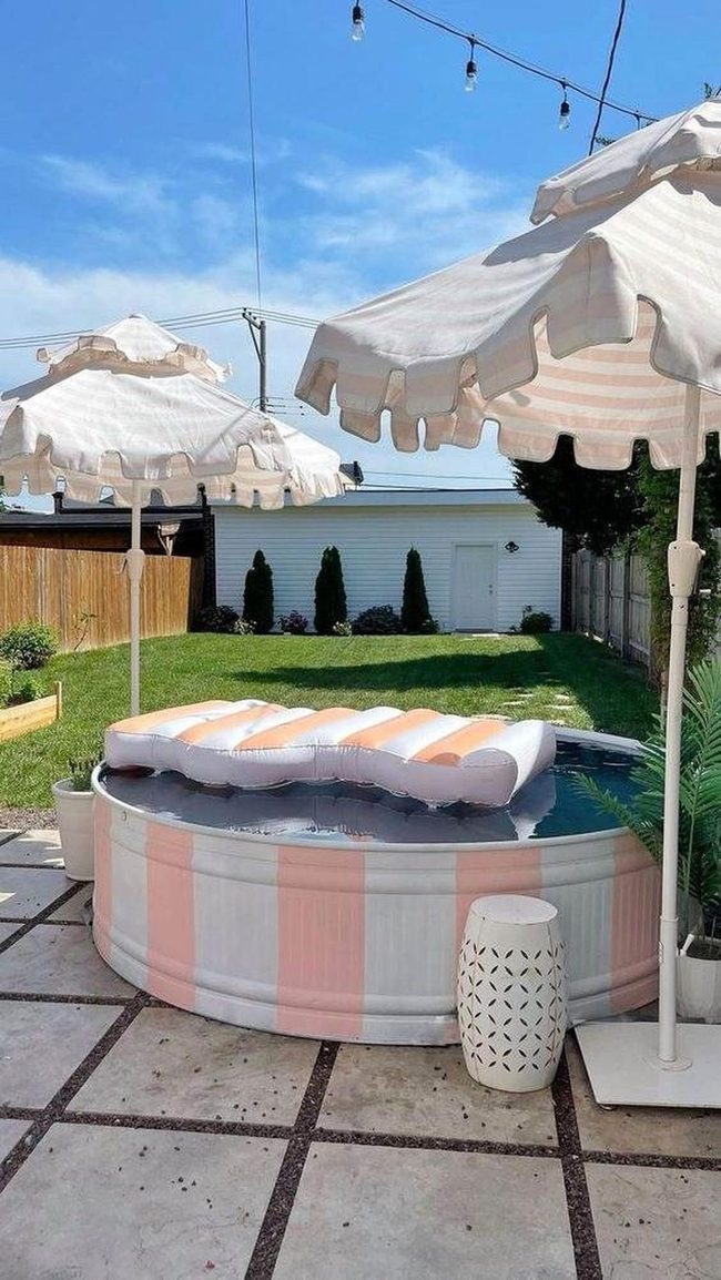 Metal Tub Summer Cooling