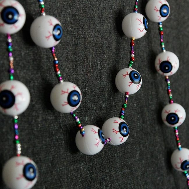 Blue Eye Beads Red Vein Detail