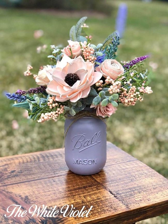 Purple And Gray Painted Vessels