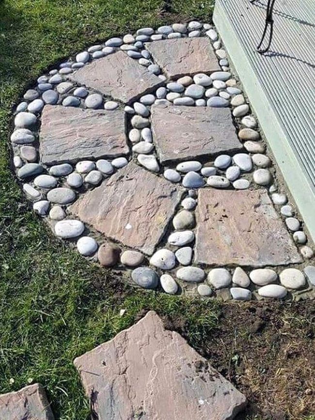Stone Pathway Natural Earth Tones