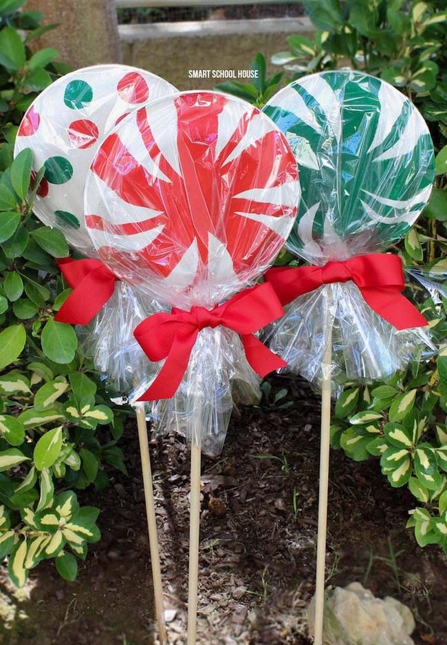Colorful Paper Plate Lollipops