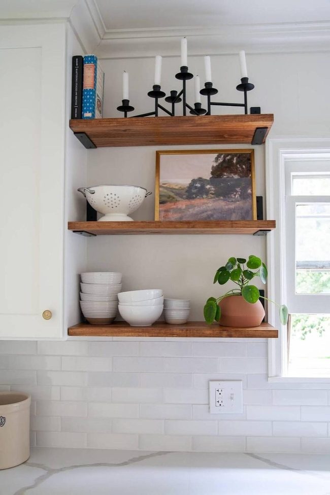 Three-Tier Kitchen Display Shelves
