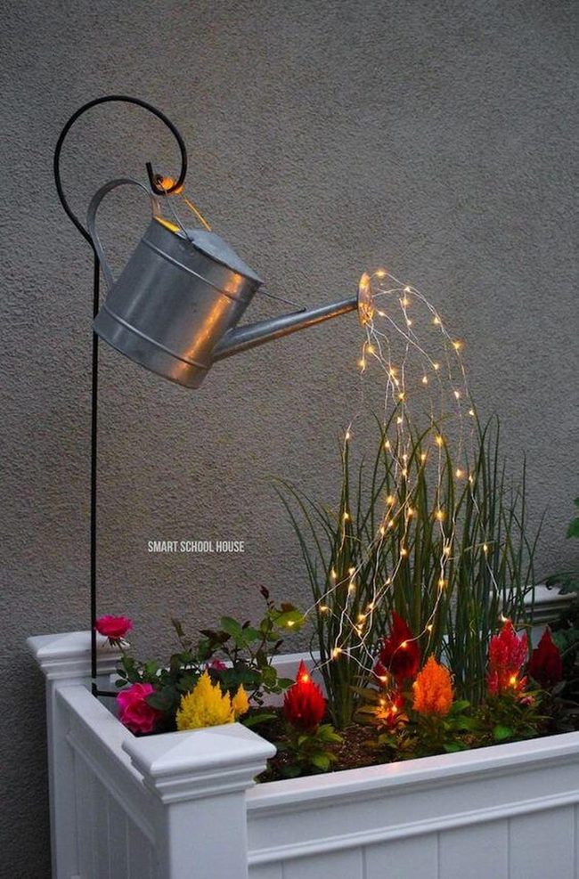 Illuminated Metal Watering Can