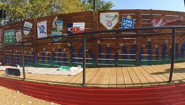 Painted Garden Fence Murals