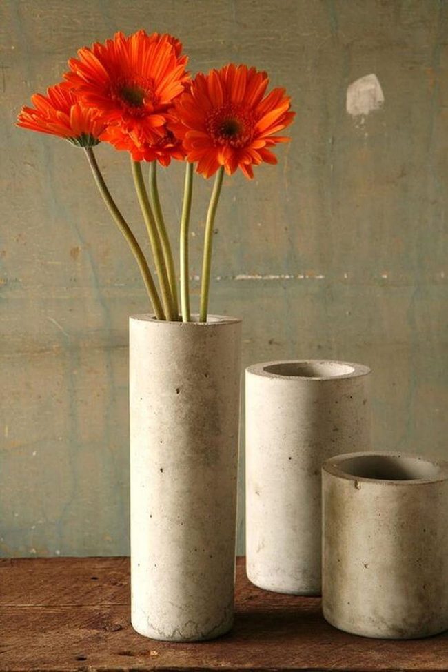 Concrete Vessels, Vibrant Blooms