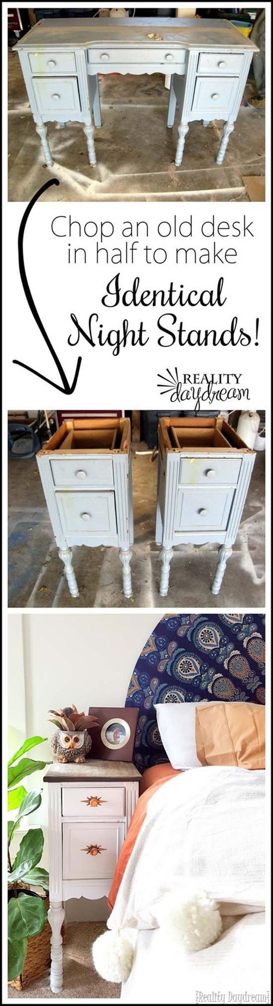 Personalized Bedside Desk Makeover