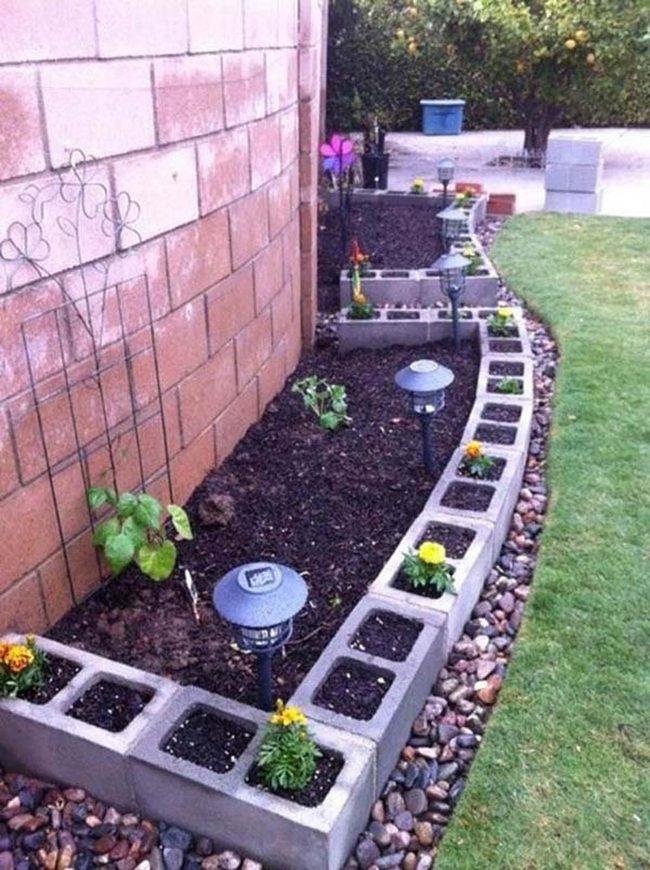 Cinder Block Garden Beds