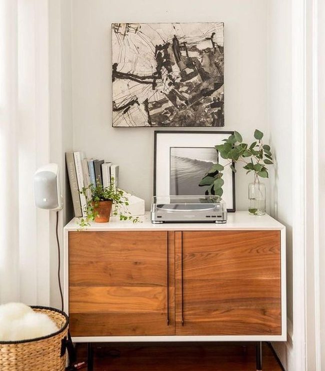 Wooden Cabinets, Vintage Vinyl