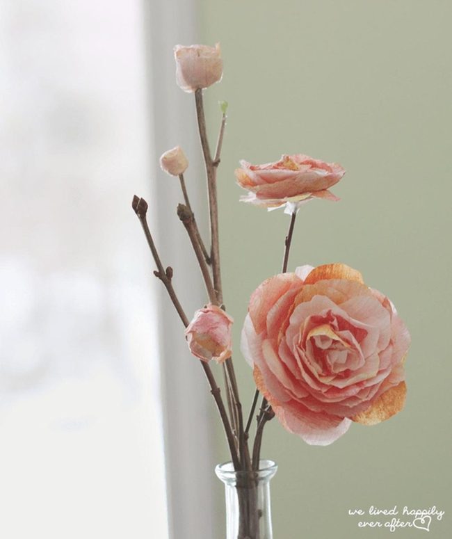 Pink Blossoms In Glass
