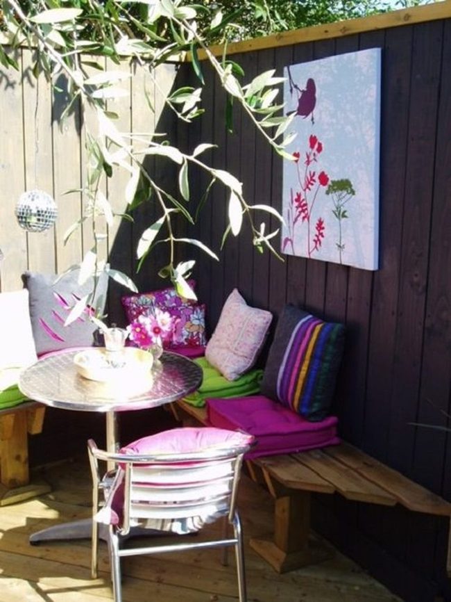 Painted Wooden Fence Canvas