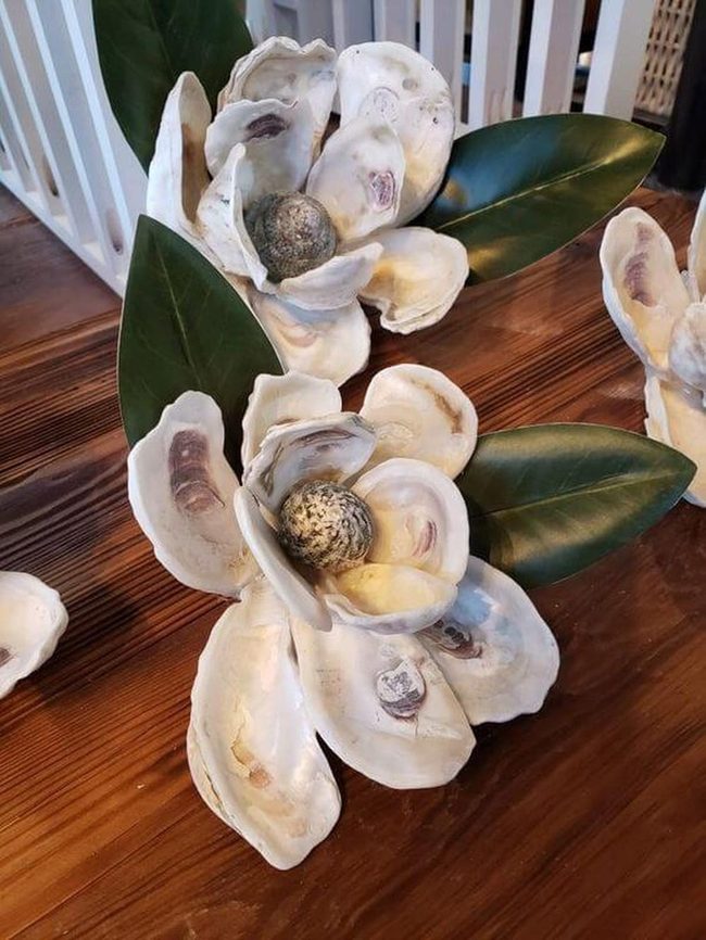 Recycled Oyster Shell Florals
