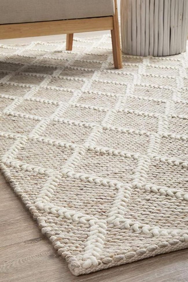 White Planter, Woven Warmth