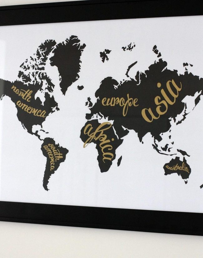 Black Continents, Gold Typography