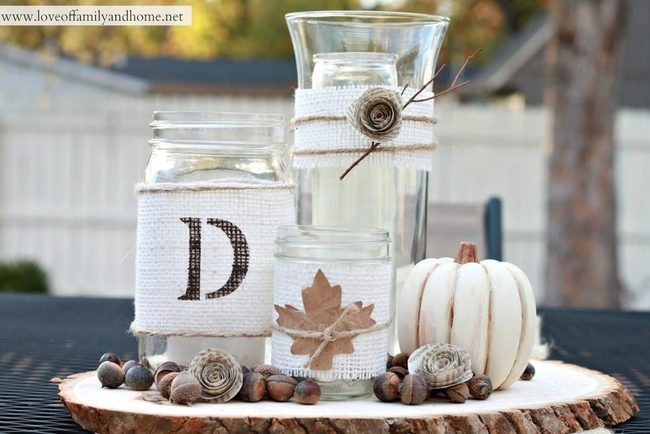 White Pumpkin Woodland Table