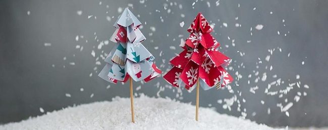 Handmade Paper Trees, Snowflake Details
