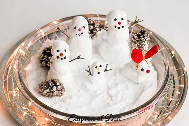 Artificial Snow Figure Indoors