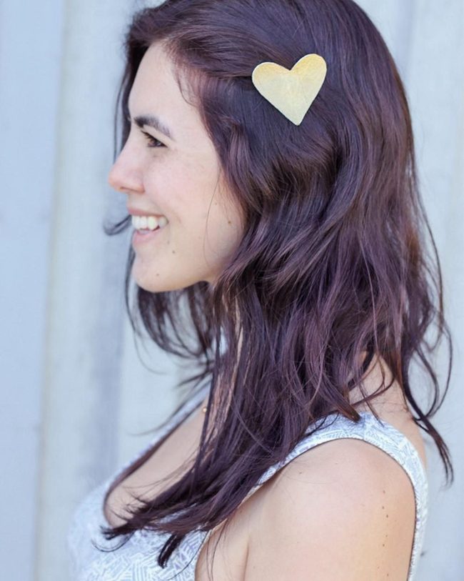 Yellow Heart Clip Portrait