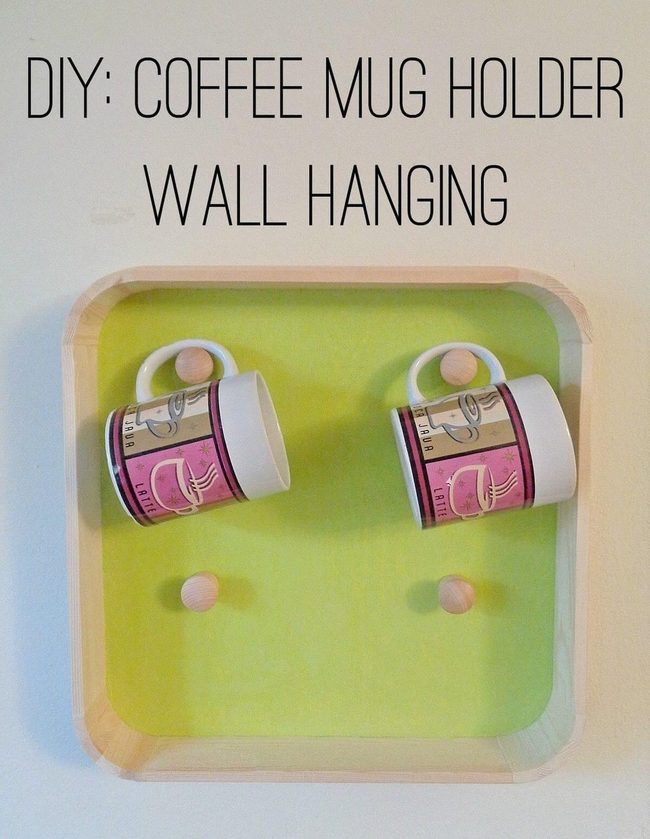 Wooden Peg Mug Holder